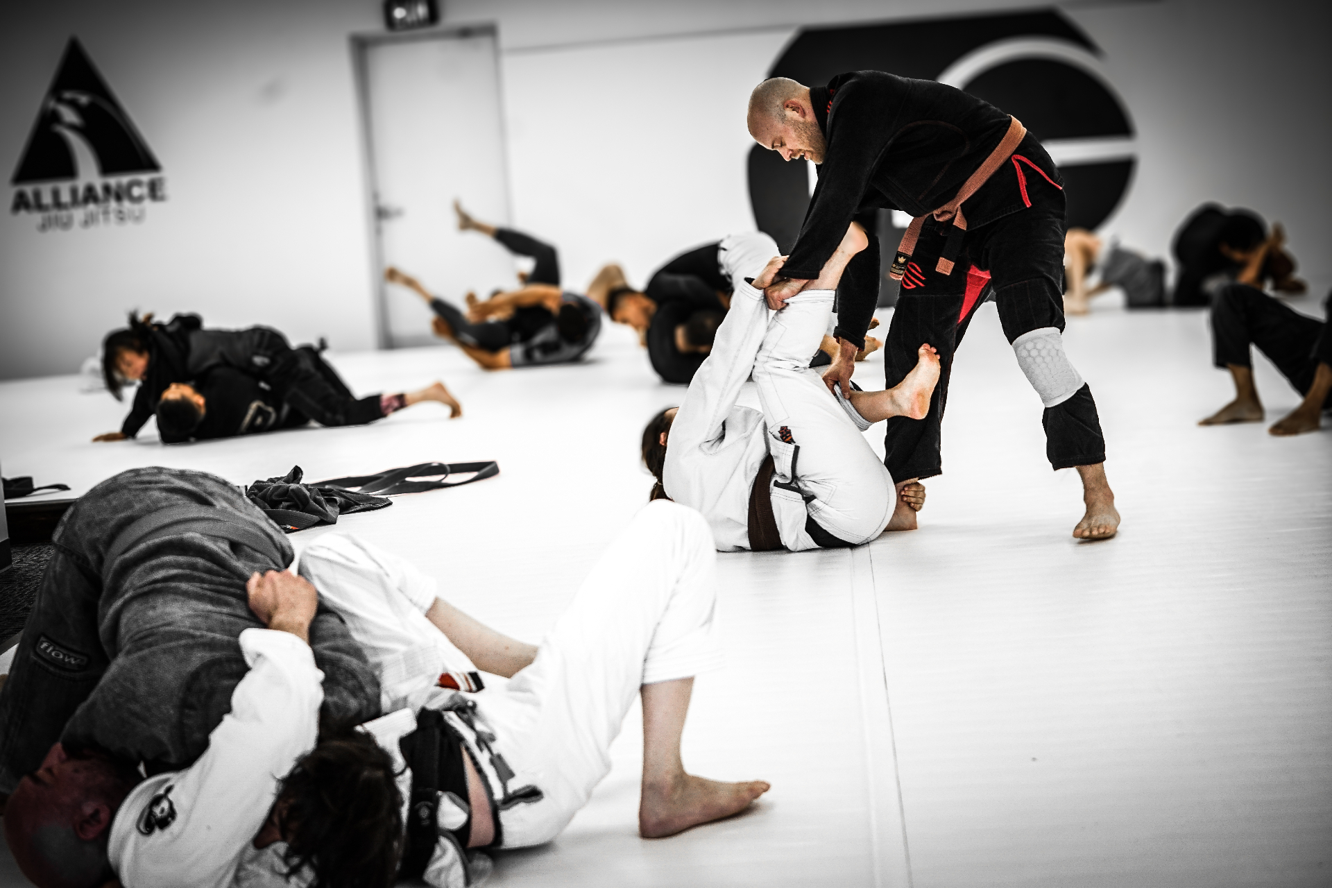 Hard rolling on the mats