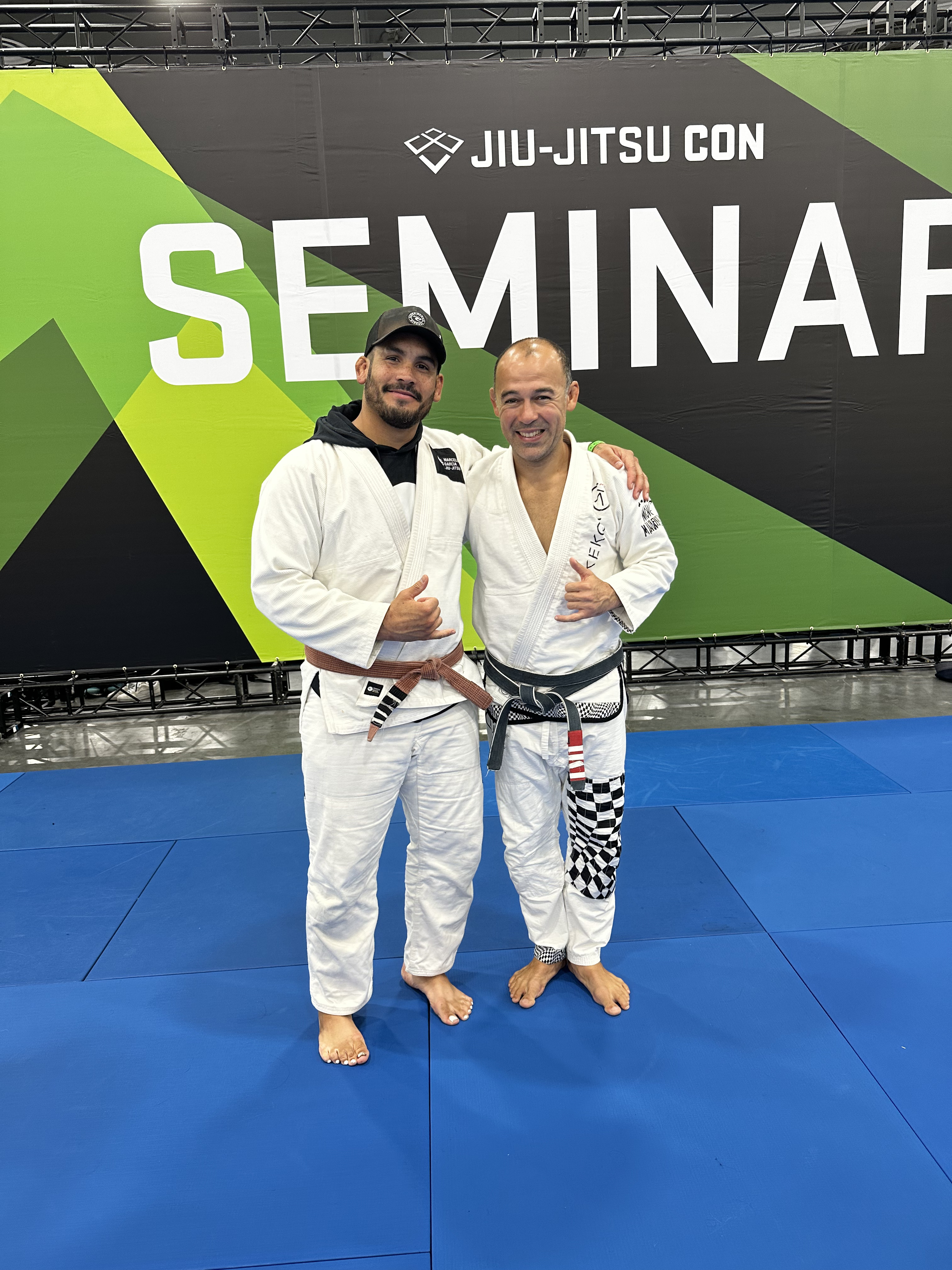 Marcelo Garcia and Manuel Morales training together