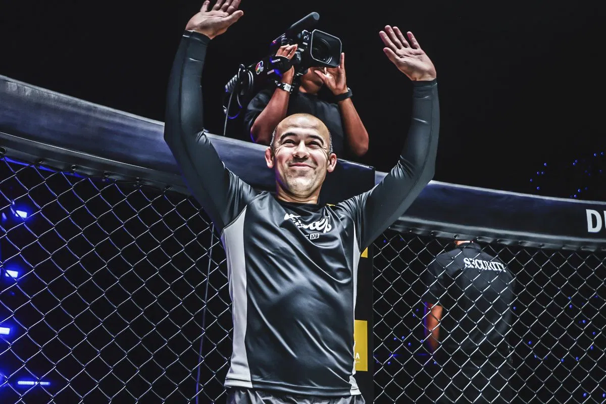 Marcelo Garcia entering the ONE Championship cage
