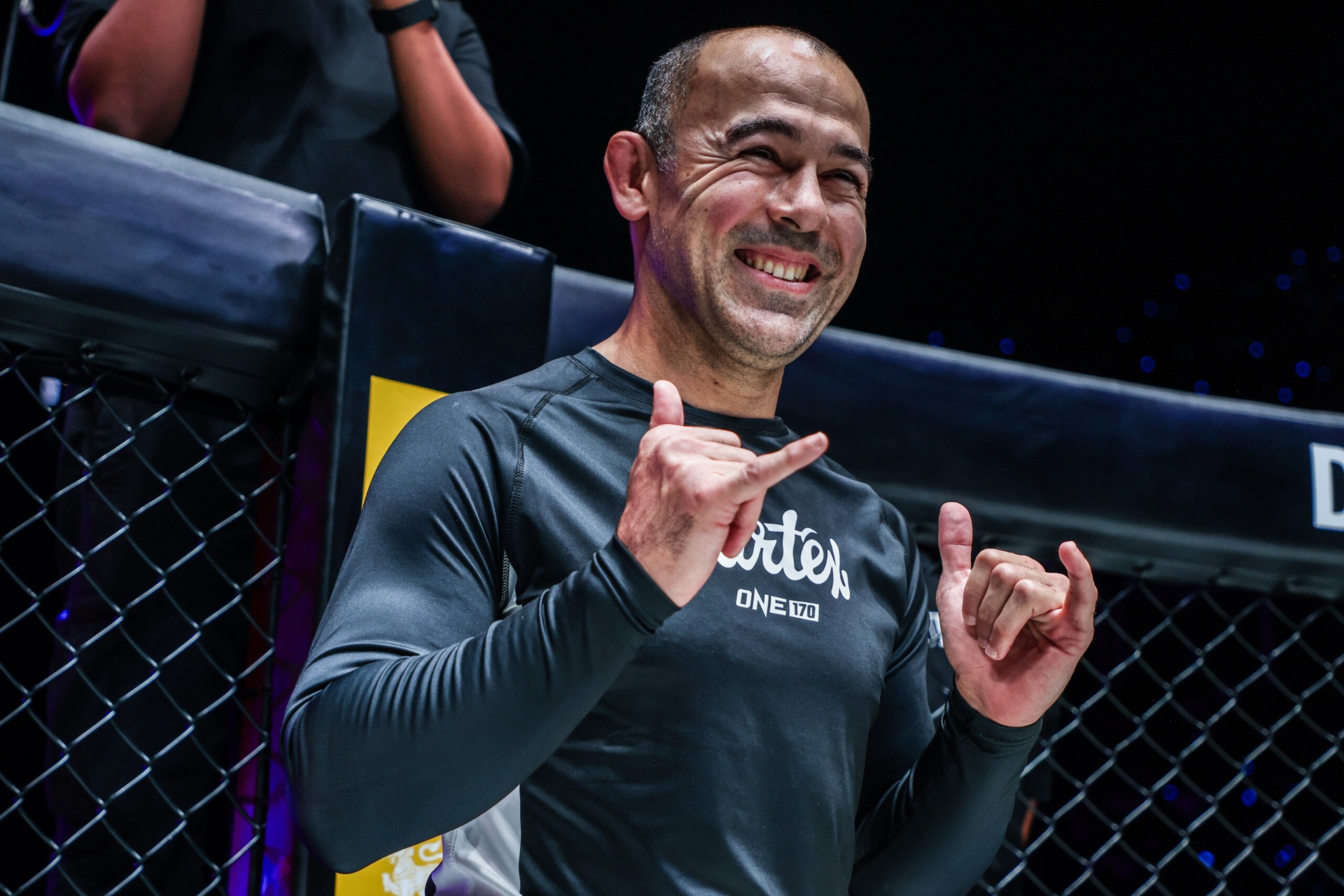 Marcelo Garcia celebrating at ONE 170